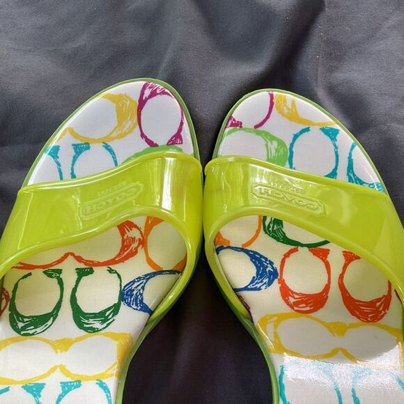 Coach Multicolor Slide Heels - Picture 7 of 10